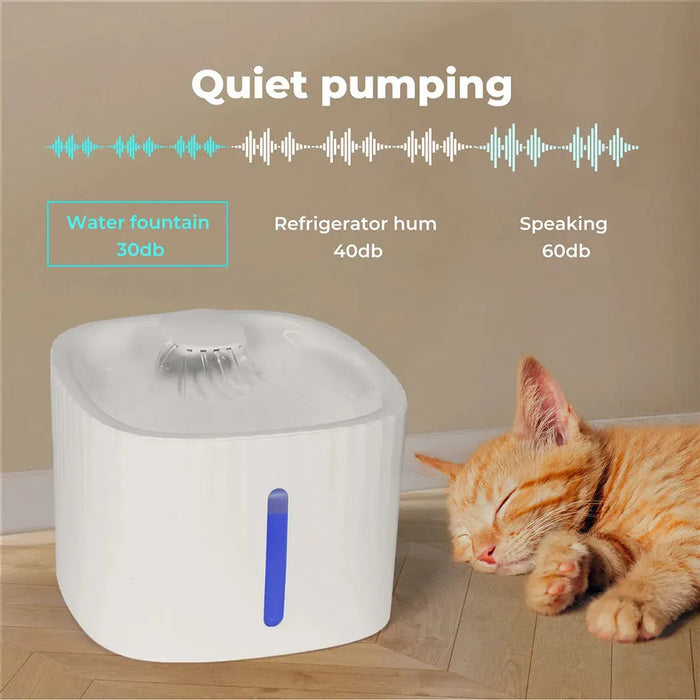 PaWz Dog & Cat Water Fountain have quiet pumping 