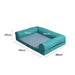 PaWz Dog Cooling Sofa Bed Large Teal 112x89cm