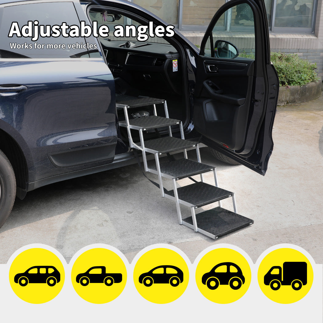 Pawz Dog Ramp Pet Stair Car SUV Travel Step Foldable Portable ...
