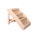 PaWz Indoor Dog Steps for Bed Brown