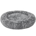 PaWz Large Fluffy dog Bed Grey