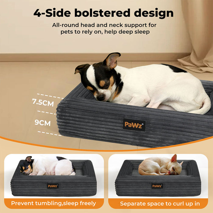 PaWz Orthopaedic Dog Bed all side bolstred design 
