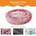 PaWz Premium Calming dog Bed with Removable Cover Pink