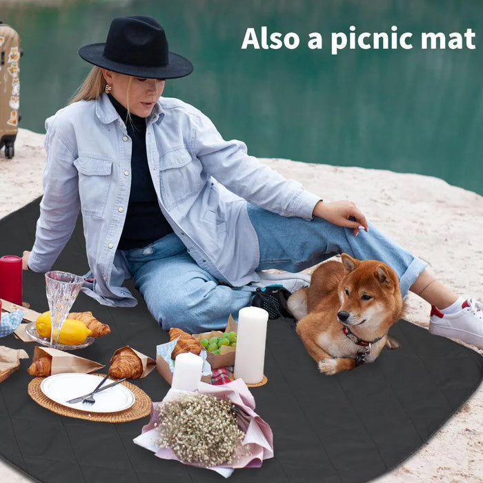 PaWz Reusable Puppy Pee pad use as picnic mat