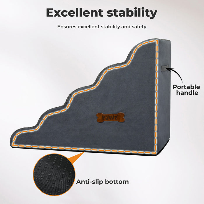 PaWz Soft Foam Dog Stairs handle 