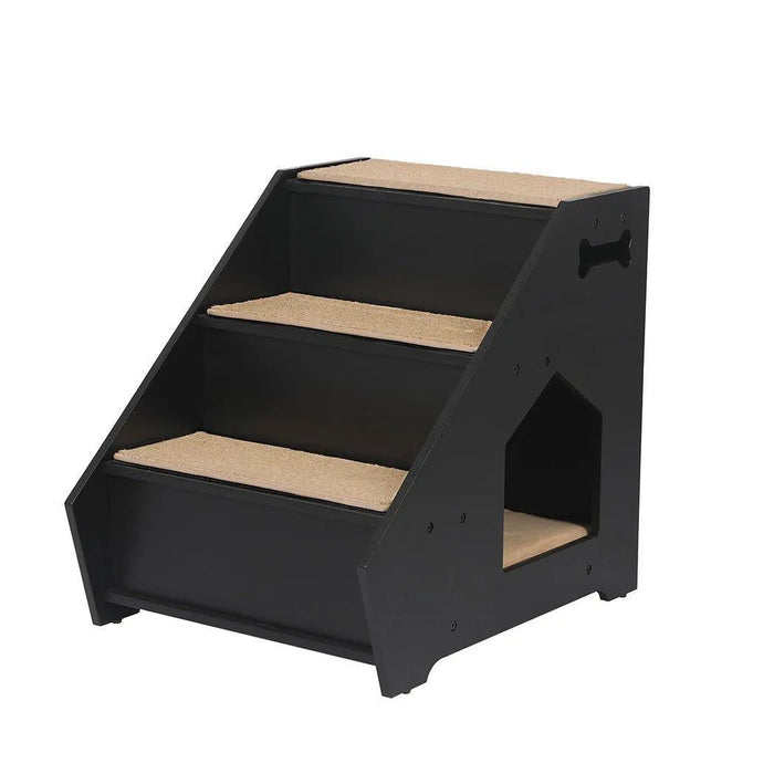 PaWz Wooden Pet Stairs with Build-in House 