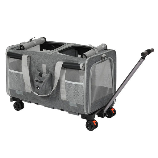 Pawz 4-Wheel Pet Carrier for Large Dogs & Cats