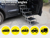 Pawz Collapsible Dog Stairs attache with SUV car
