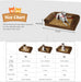 Pawz Dog sofa bed size chart 