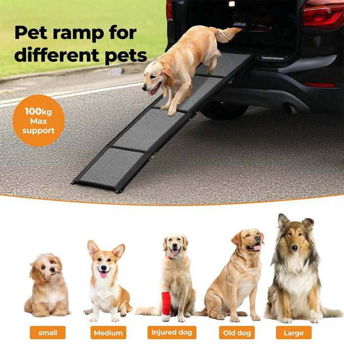Pawz Foldable Dog Travel Ramp For SUV Cars for all size dogs 