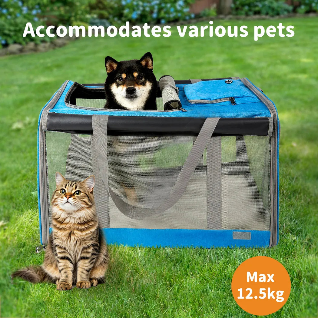 Soft Foldable Pet Crate – Travel with Cats & Dogs