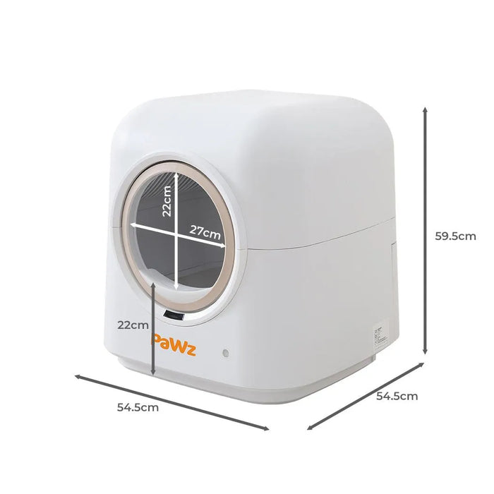 Pawz automatic kitty litter box dimensions 