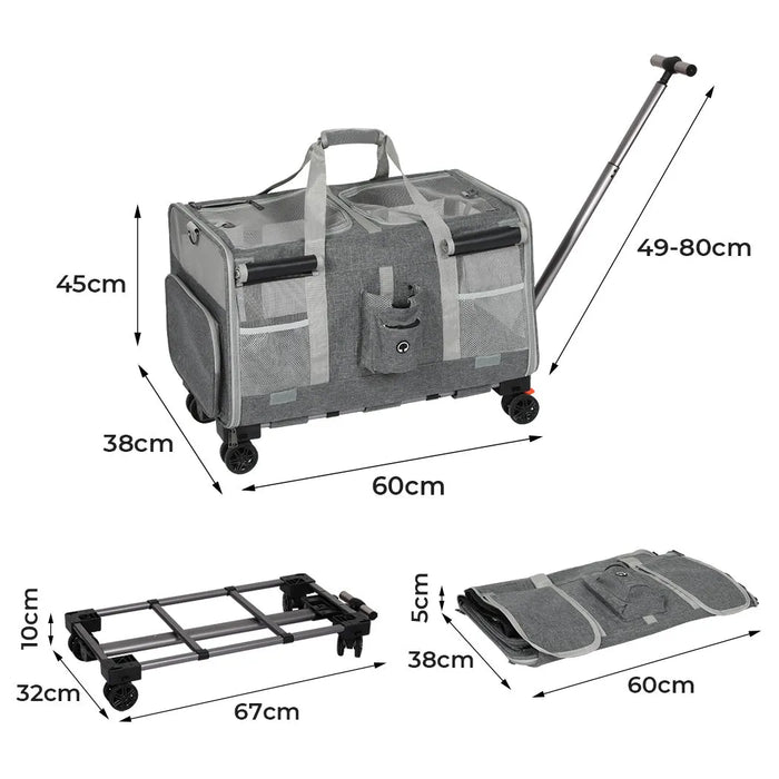 Pawz pet carrier for large dogs and cats Dimensions