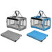Pawz portable dog crate in grey and blue colour