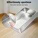 Pawz stainless steel cat litter box​ easy to clean