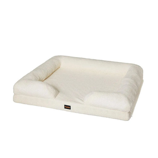 PaWz white Pet Boucle Bed 