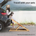 Pawz wooden dog ramp portable attached on a car boot