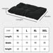 Pet Calming Cushion Size Chart 