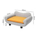Pet Sofa Bed Detachable Warm Soft Back Lounge Couch Washable Cover 