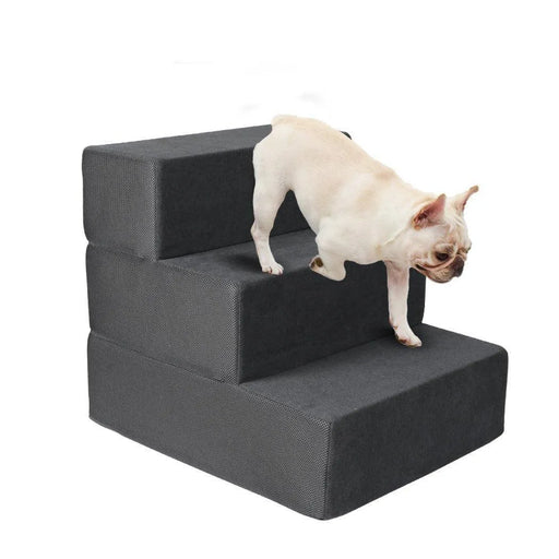 Pug on the PaWz Detachable Dog foam Stairs