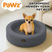 Puppy in the Orthopedic Memory Foam Dog Donut Bed Dark Grey
