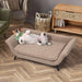 Puppy on the Raised Dog Lounge Bed