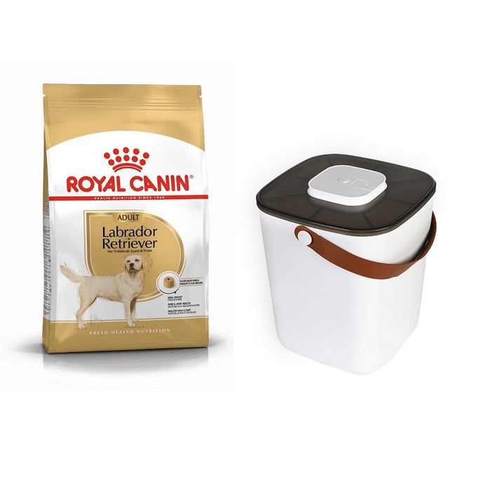 Royal Canin Labrador Retriever Adult | 12 Kg + PaWz Smart Container Bundle