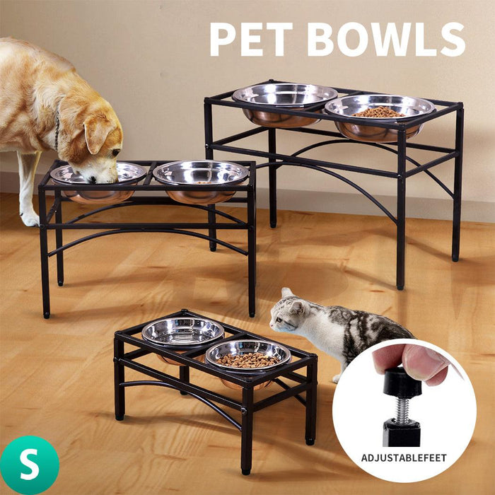 PaWz Dual Elevated Raised Pet Feeder