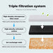 Triple filtration system in  PaWz 3L Automatic Water Fountain 