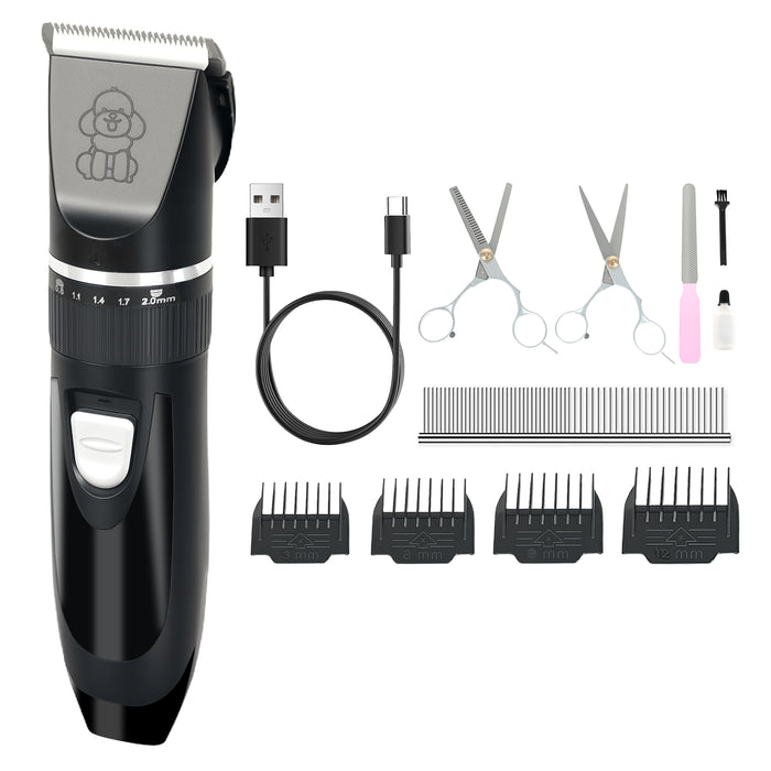 Pet Clipper Cat Dog Grooming Trimmer Shaver Cordless Rechargeable Kit