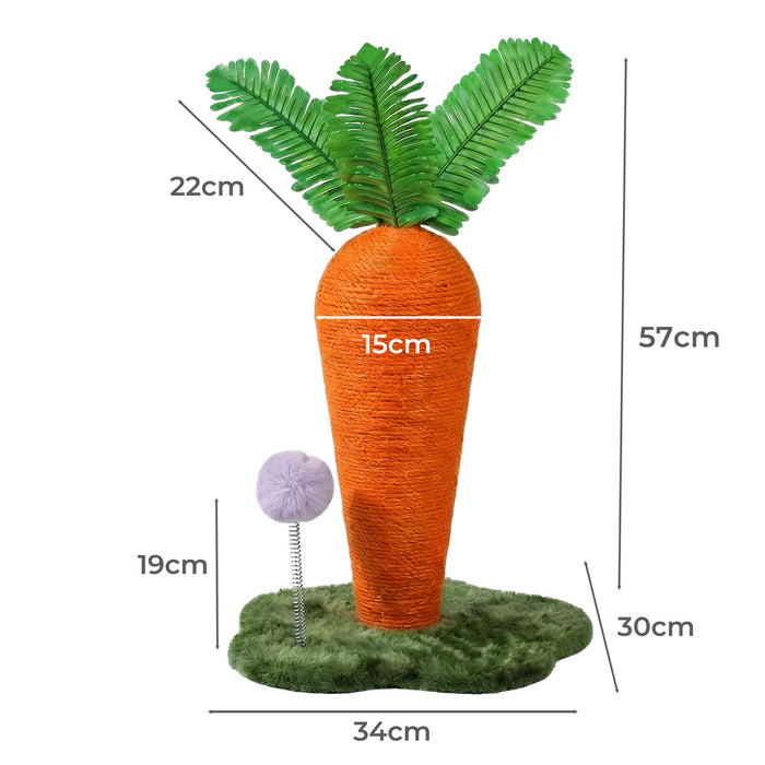Cat Scratching Post Cute Carrot Scratching Post Pet Supplies Entertainment