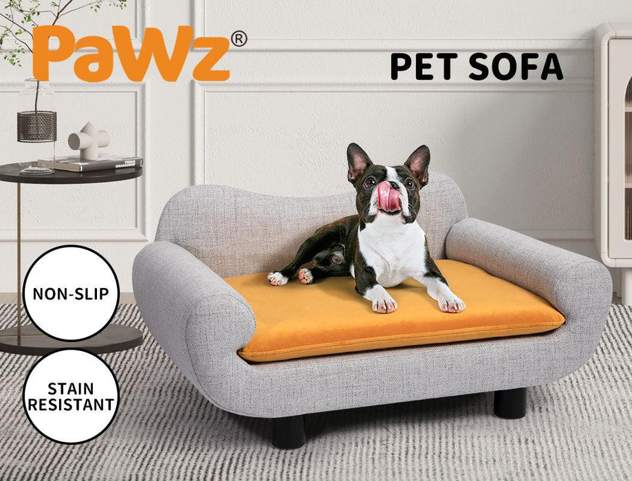 Pet Sofa Bed Detachable Warm Soft Back Lounge Couch Washable Cover - petpawz.com.au