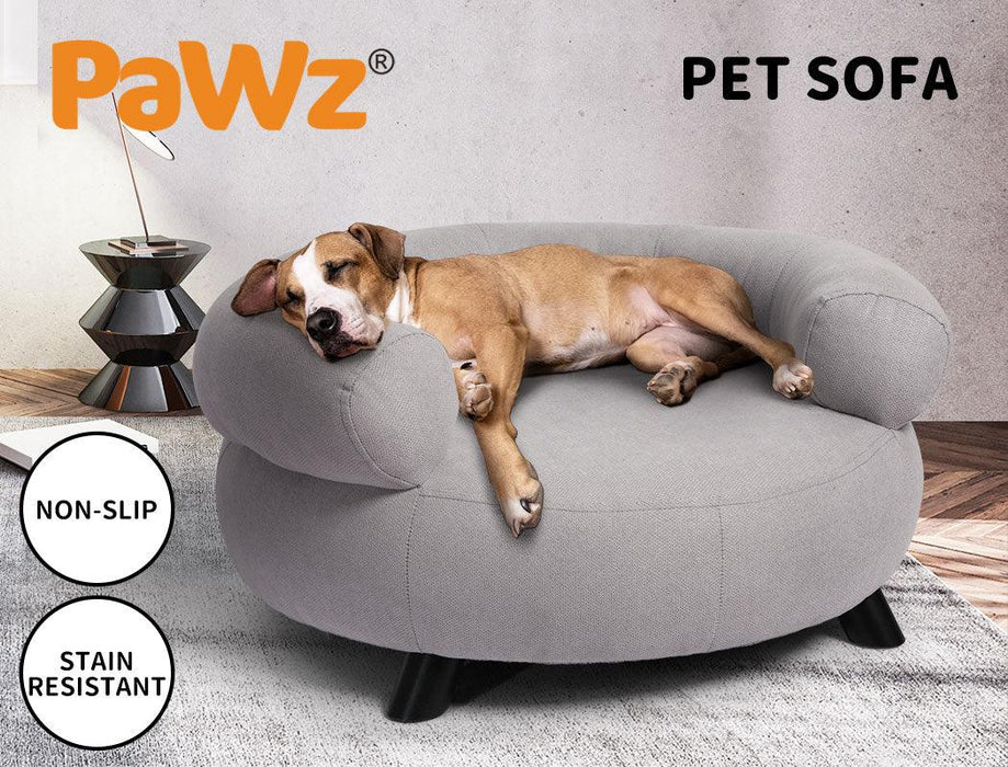 Pet Sofa Bed Soft Round Lounge Couch - petpawz.com.au