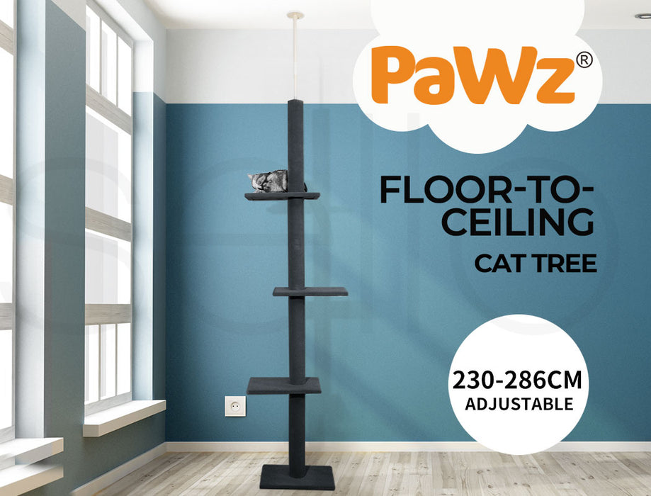 PaWz Floor to Ceiling Cat Tree Tower