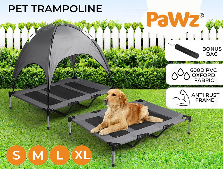 PaWz Pet Trampoline With Raised Canopy - petpawz.com.au