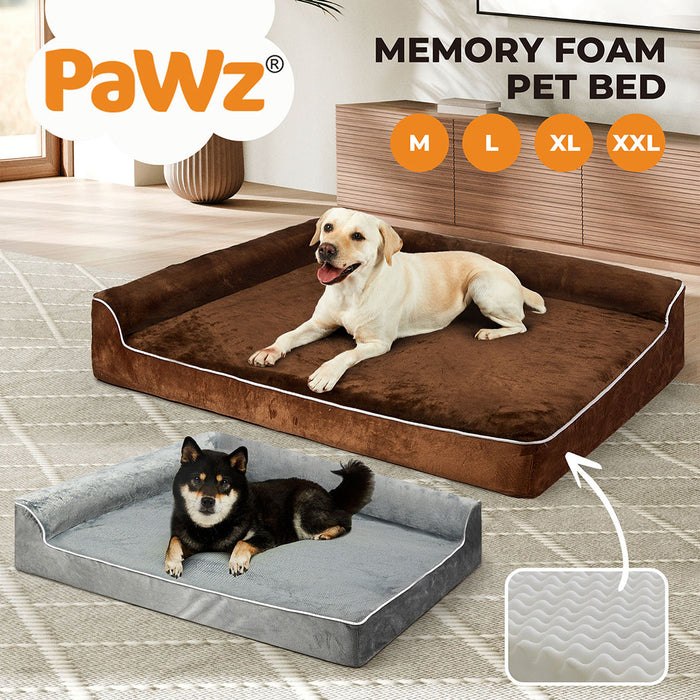 Orthopedic Dog Bed with Memory Foam Cushion - Washable Cover