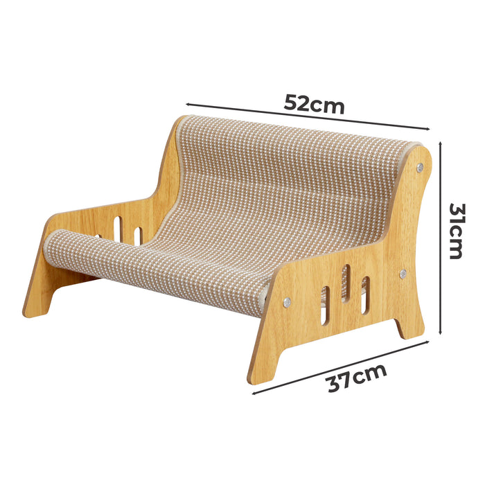 Cat Scratcher Bed 2 in 1 Rest Lounge Chair Cardboard Kittens Scratching Pad
