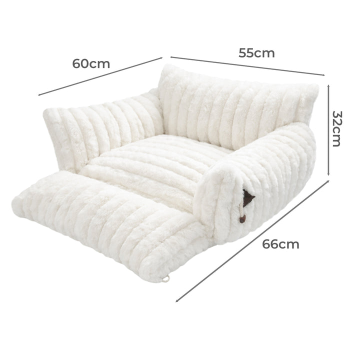 Cat Bed Extended Soft Plush Lounge Sofa Couch Pet Small Dog Removable Cover