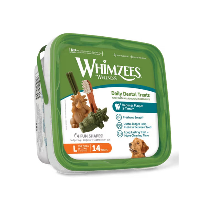 Whimzees Large Variety Value Toothbrush 14pk x2