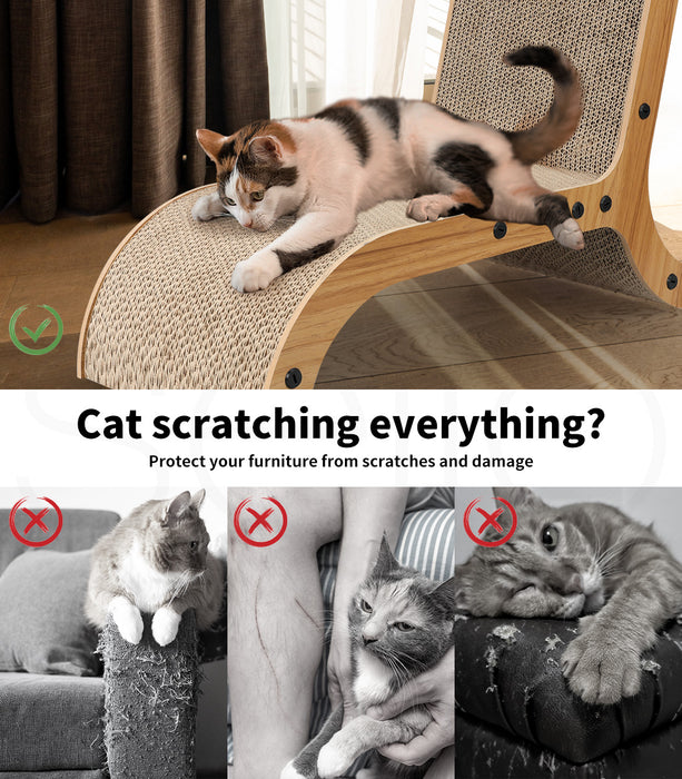 PaWz Cat Scratch Pad Cardboard Kitten Cat Scratcher Scratching Board Scatch Toy