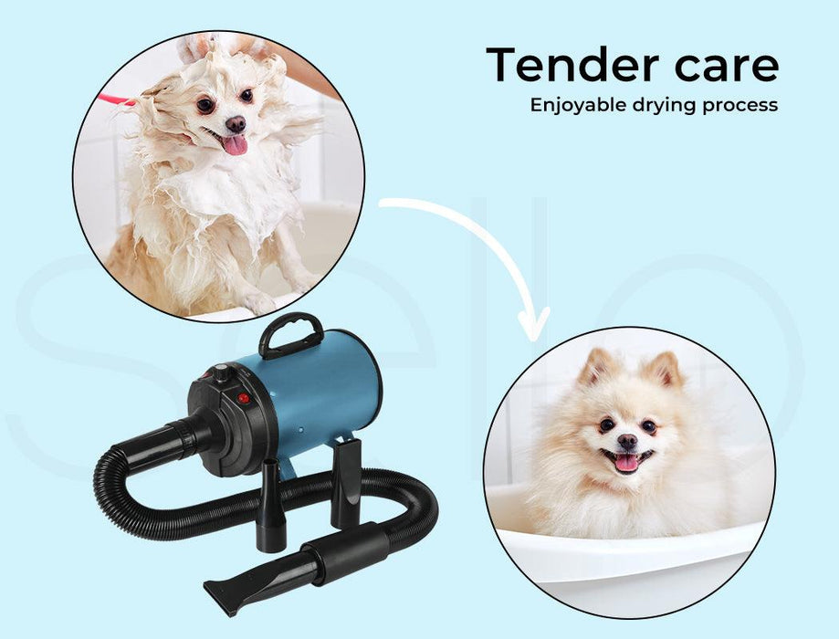 Dog Cat Pet Hair Dryer Grooming Blow Speed - petpawz.com.au