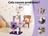 PaWz Cat Tree Condo Scratching Post Multi-Level - Purple - petpawz.com.au