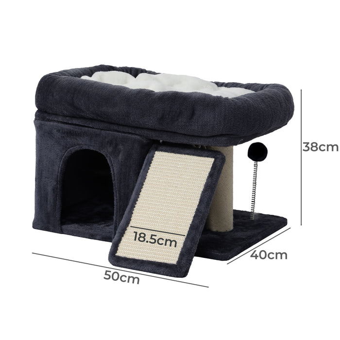 Cat Tree Tower Big Perch Bed Large Condo House Scratcher Removable Soft Mat