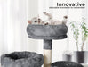 Pawz Cat Scratching Post Tower House Grey 141cm - petpawz.com.au