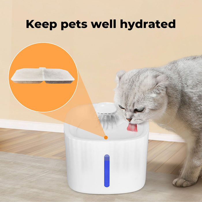 PaWz Automatic Electric Pet Water Fountain Dog Cats Drinking Dispenser Filter 3L - petpawz.com.au