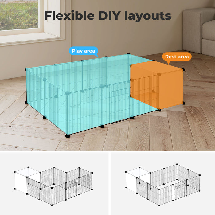 Pet DIY Playpen Small Animals Guinea Pig Hamster Rabbit Enclosure 14 Panels