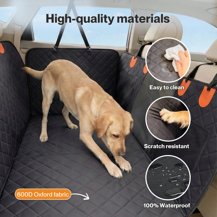 Dog Car Seat Cover Waterproof Pet Back Seat Hammock Safety Protector