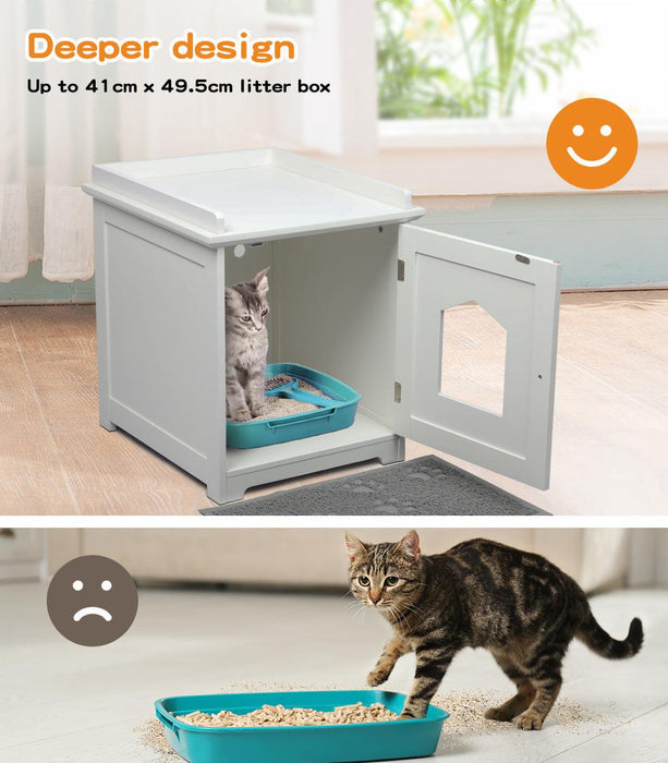 Cat Litter Box Mat Fully Enclosed Kitty Toilet - petpawz.com.au