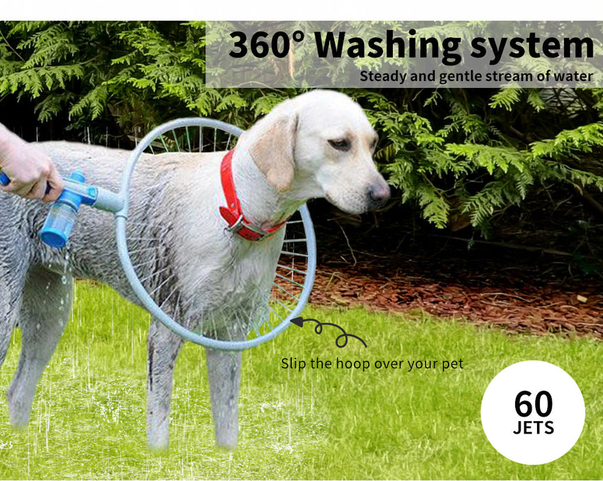 360° Pet Washer – Effortless Bathing for Dogs & Cats