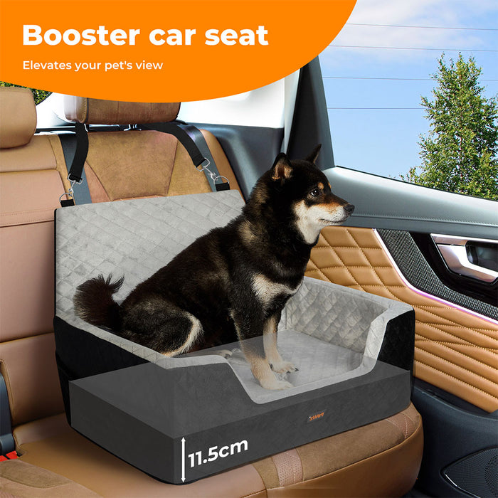 Pawz Dog Car Booster Seat Belt Safety Protector Pet Travel Bed Basket Washable